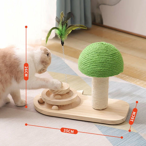 Cat Tree Scratching Post with Toy